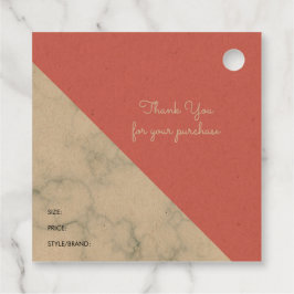 Etiqueta de logotipo do tamanho da marca de vestuá