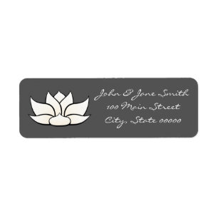 Etiqueta de Lotus refinado em Visualizar e Endere