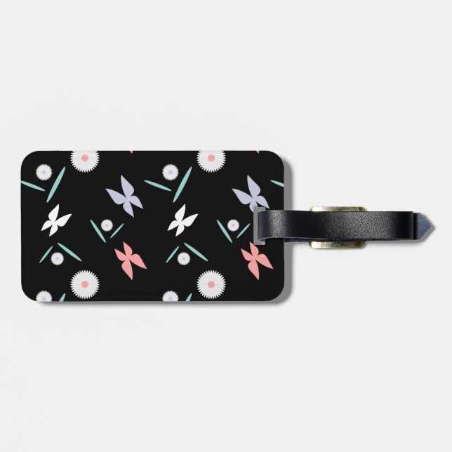 Etiqueta de Mala Borboletas - Personalizada (Traseira Horizontal)