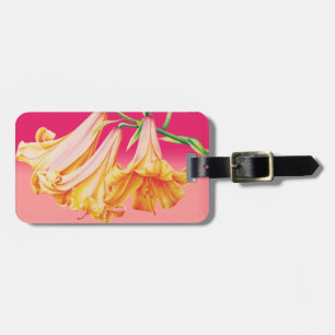 Etiqueta de mala de arte rosa-laranja