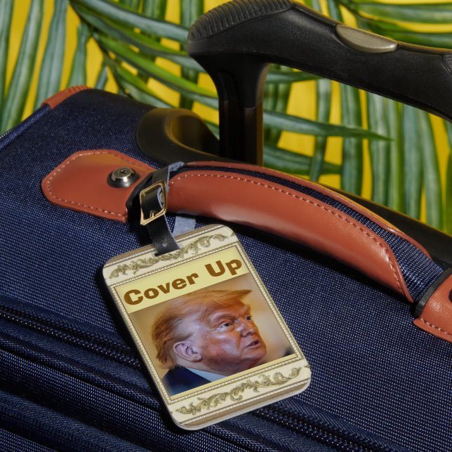 Etiqueta de mala direta Trump/Encobrimento (Frente Insitu 1)