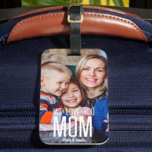 Etiqueta de mala personalizada com a mensagem de a