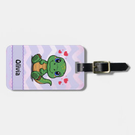 Etiqueta de mala personalizada com T-Rex Dinossaur