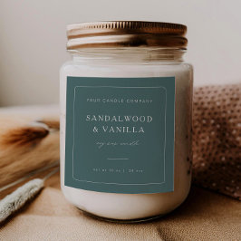 Etiqueta de Marca de Vela quadrada mínima