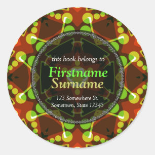 Etiqueta de Marcador Geométrico Bolinhas Star