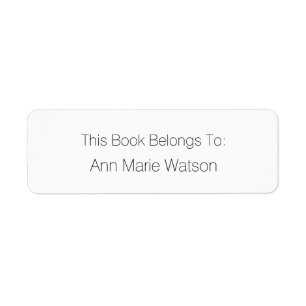 Etiqueta de Marcador Preto Simples