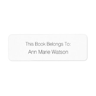 Etiqueta de Marcador Preto Simples