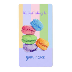 Etiqueta de Marcadores de 5 Macarons