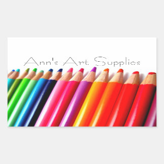 Etiqueta de material de arte