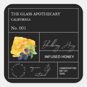 Etiqueta de Mel de Aroma de Blackberry infuso