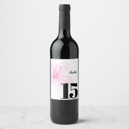 Etiqueta de mesa de Marca de Vinho Personalizada E