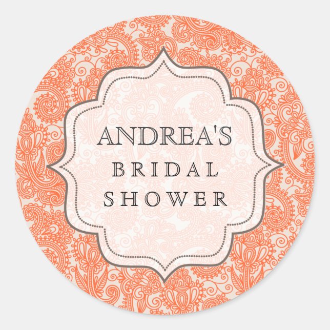 Etiqueta de Mesa do deserto de Chá de panela laran (Frente)