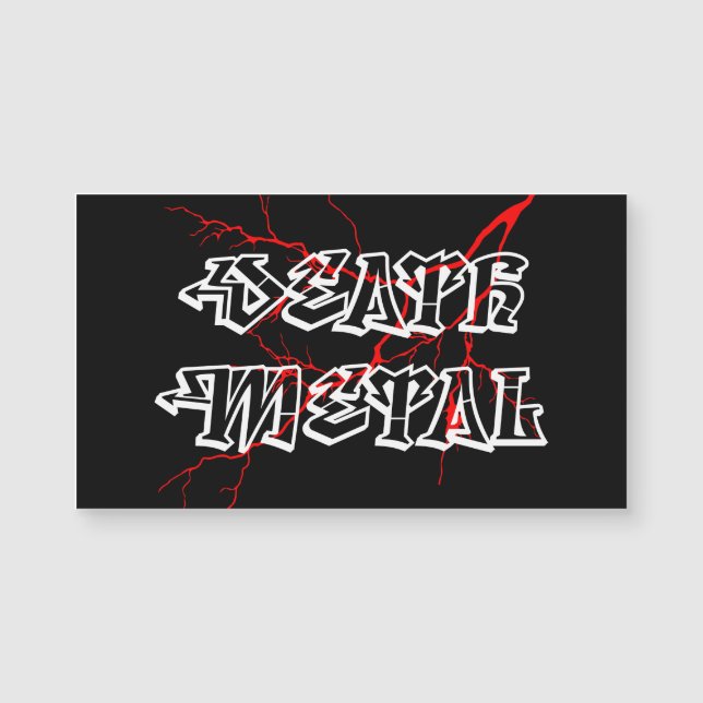 Etiqueta de metal por morte (Frente)