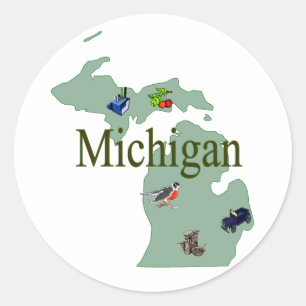 Etiqueta de Michigan