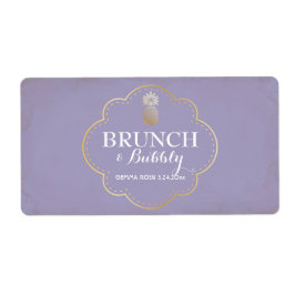 Etiqueta de Mini Champanhe de Marca ou Chá de fral