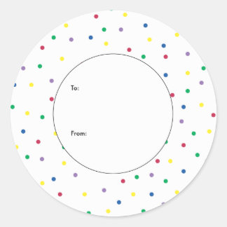 Etiqueta de Mini Presente Colorida