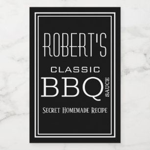 Etiqueta de Molho de CHURRASCO Homemade Personaliz