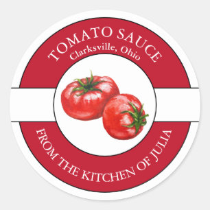 Etiqueta de molho de tomate