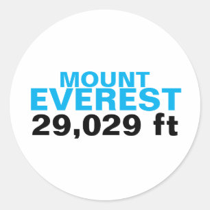Etiqueta de Monte Everest