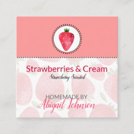 Etiqueta de Morango para Banho & Corpo Caseiro | M