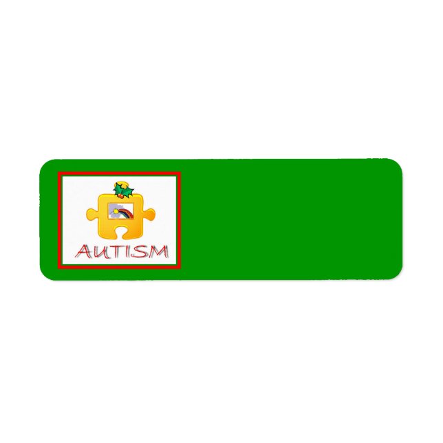 Etiqueta de Natal Autismo (Frente)