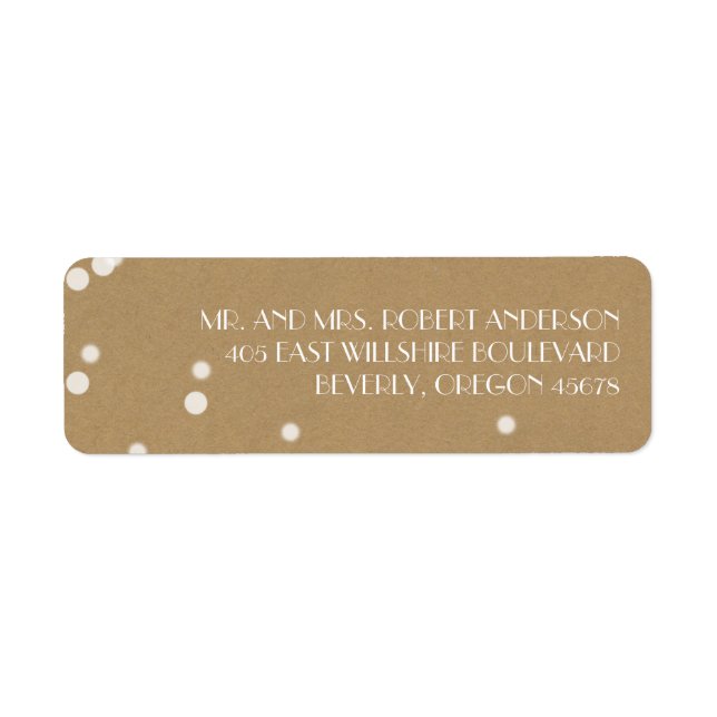 Etiqueta de Natal Branco da Kraft Natal (Frente)