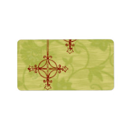 Etiqueta de Natal do Estilo Vintage 70