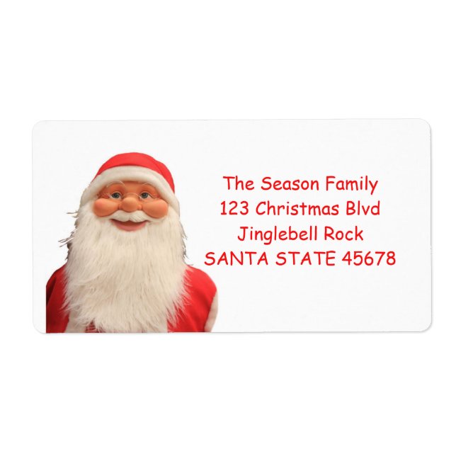 Etiqueta de Natal dos papais noeis (Frente)