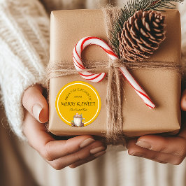 Etiqueta de Natal Elegante | O mais doce Noel