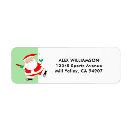 Etiqueta de Natal para Golfe de Disco