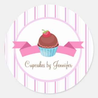 Etiqueta de Negócio de Cupcake CUTE