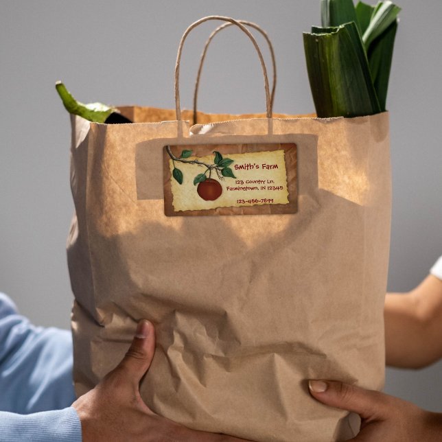 Etiqueta de Negócio do Orchard Apple (Criador carregado)