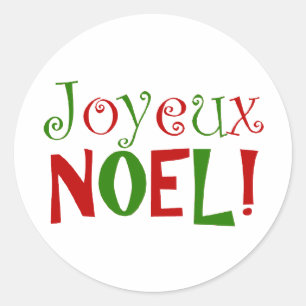 etiqueta de Noel do joyeux