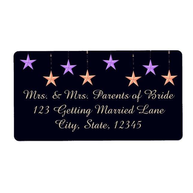 Etiqueta de Noites em Árabe (Frente)