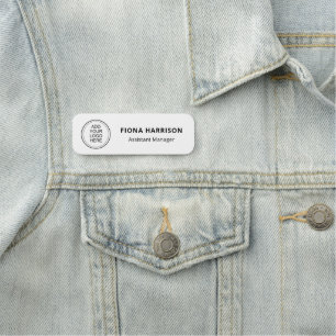 Etiqueta De Nome Adicionar logotipo mínimo Funcionário