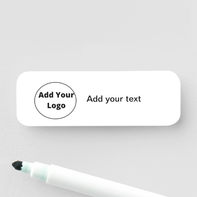 Etiqueta De Nome adicione seu texto simples e mínimo personalizado  (In Situ)