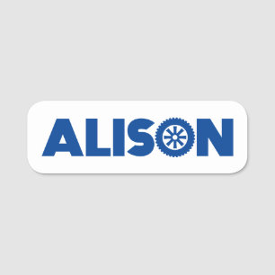 Etiqueta De Nome Alison Petrol Head