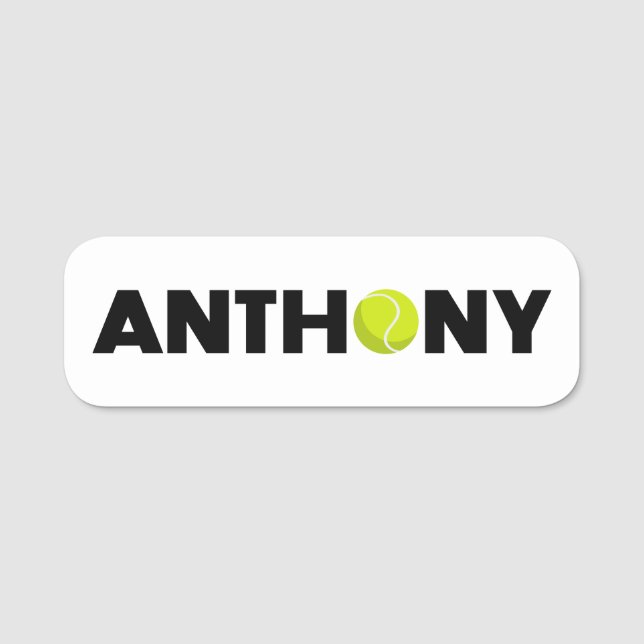 Etiqueta De Nome Anthony Tênis (Frente)