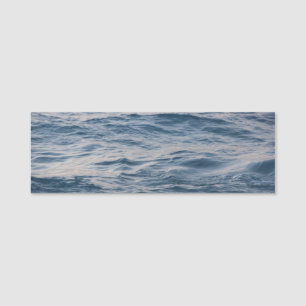 Etiqueta De Nome Aproximação de água do mar