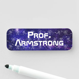 Etiqueta De Nome Astronauta