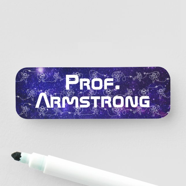 Etiqueta De Nome Astronauta (In Situ)