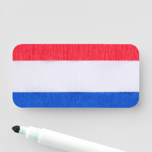 Etiqueta De Nome Bandeira Americana
