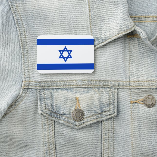 Etiqueta De Nome bandeira de Israel (In Situ)