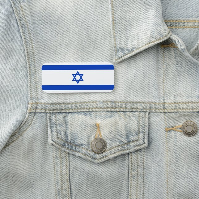 Etiqueta De Nome bandeira de Israel (In Situ)