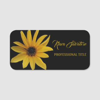 Etiqueta De Nome Belo Amarelo Negro Amarelo