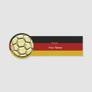 Etiqueta De Nome Bola Dourada de futebol