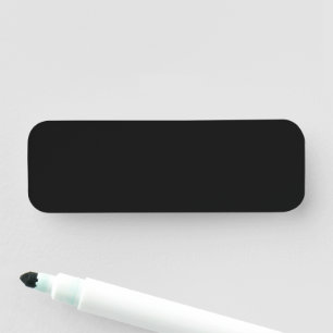 Etiqueta De Nome Bolsa Preta Minimalista de Luxo