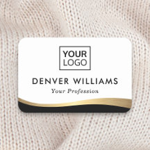 Borda de gradação de ouro preto do logotipo adicio