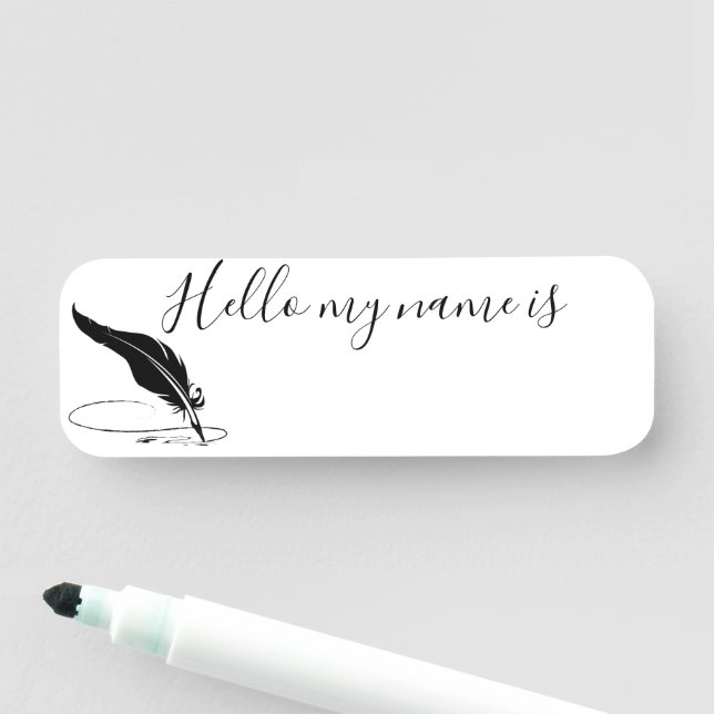 Etiqueta De Nome Caneta de pena personalizada (In Situ)