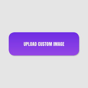 Etiqueta De Nome Carregar imagem personalizada - Adicione a sua par